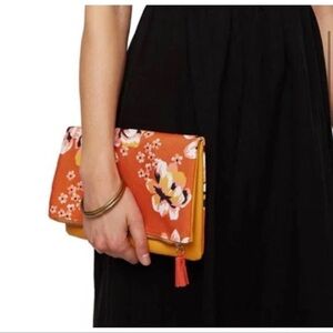 Rachel Pally By Free People Orange
Floral Clutch ~ Reversible ~ NWOT